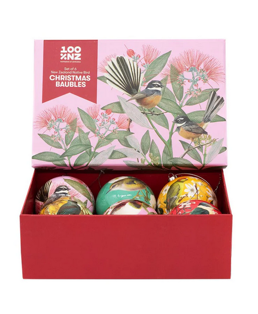 NZ Native Bird Baubles | Set of 6