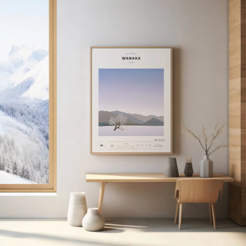 Landscape Wanaka Tree Art Print