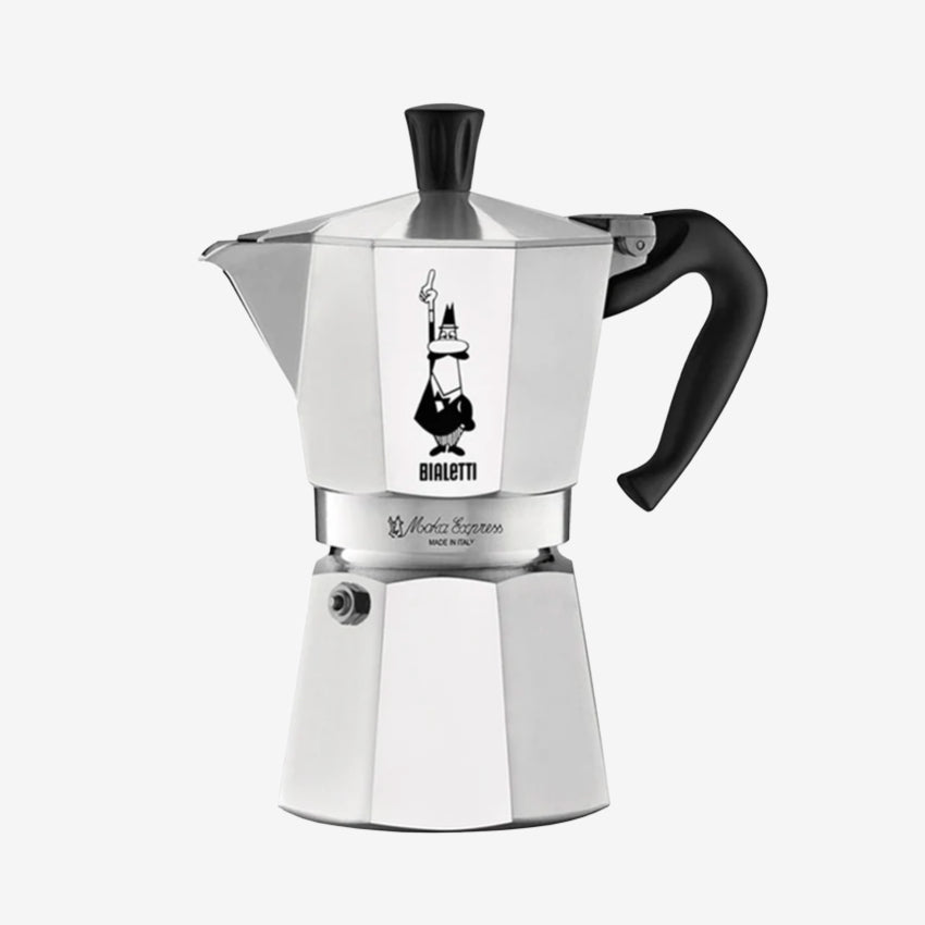 The Bialetti Moka Exclusive Coffee Maker in Aluminium