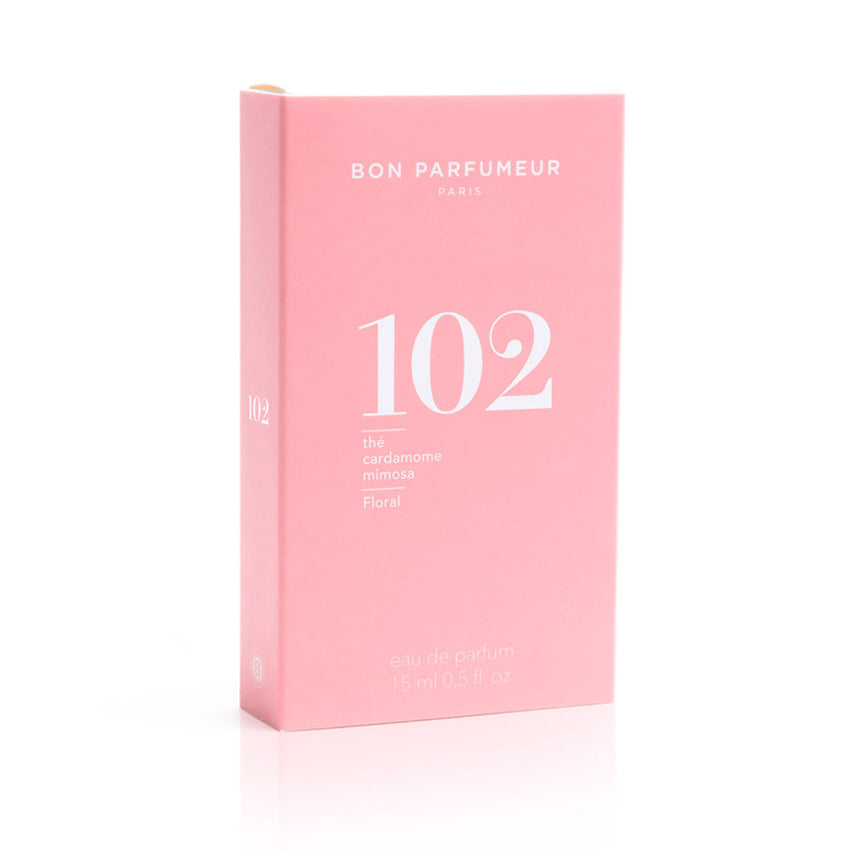 The box of the 15ml Bon Parfumeur Eau De Parfum Floaral 102 on a blank background
