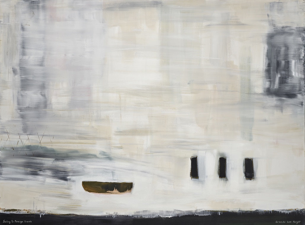 The Brenda Knight Original Artwork Sailing To Foreign Lands