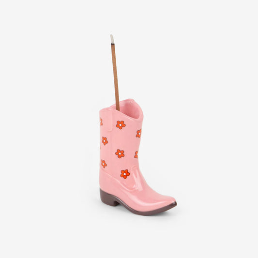 Cowboy Boot Incense Holder | Pink
