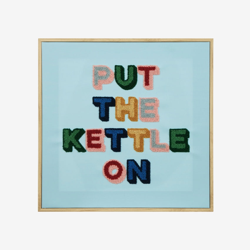Put The Kettle On Tufted Wall Art