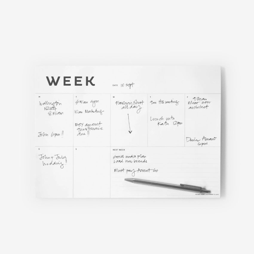 A4 Weekly Planner