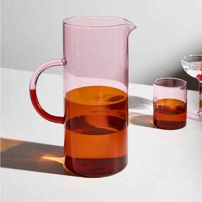 Two Tone Pitcher | Pink + Amber