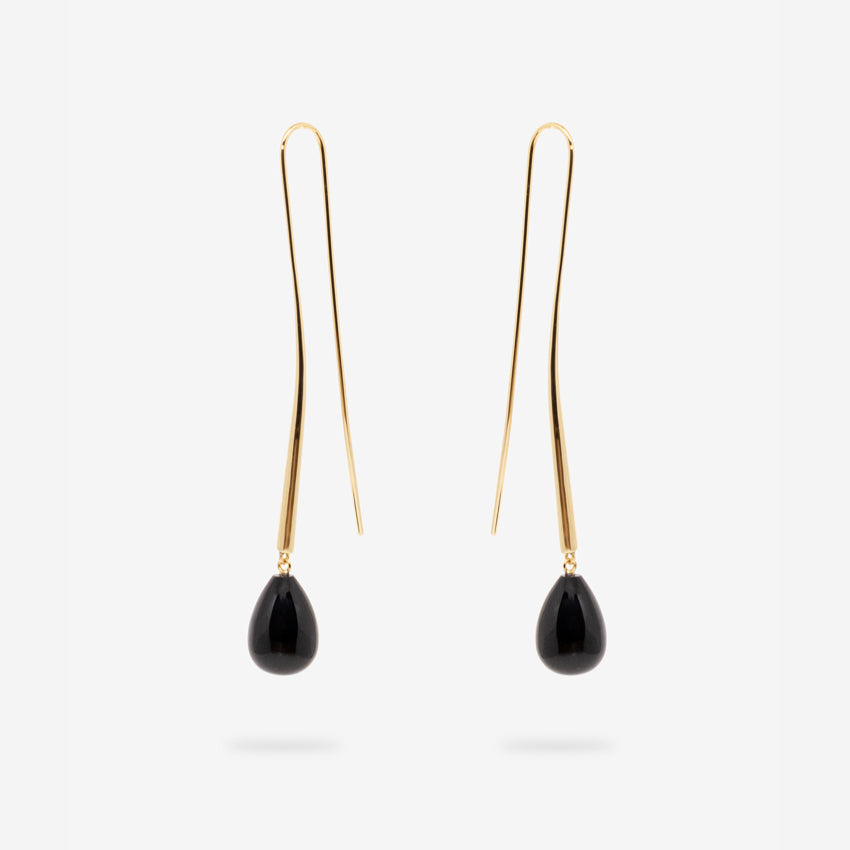 Cusp Onyx Earrings