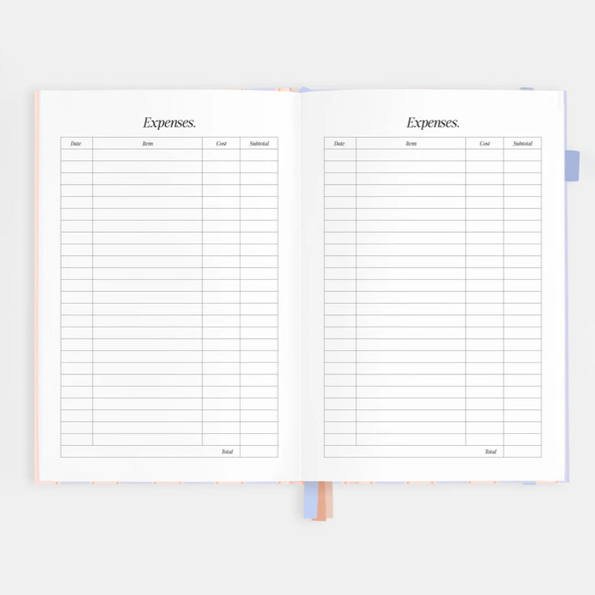 2026 A5 Academic Vertical Planner | Powder Stripe