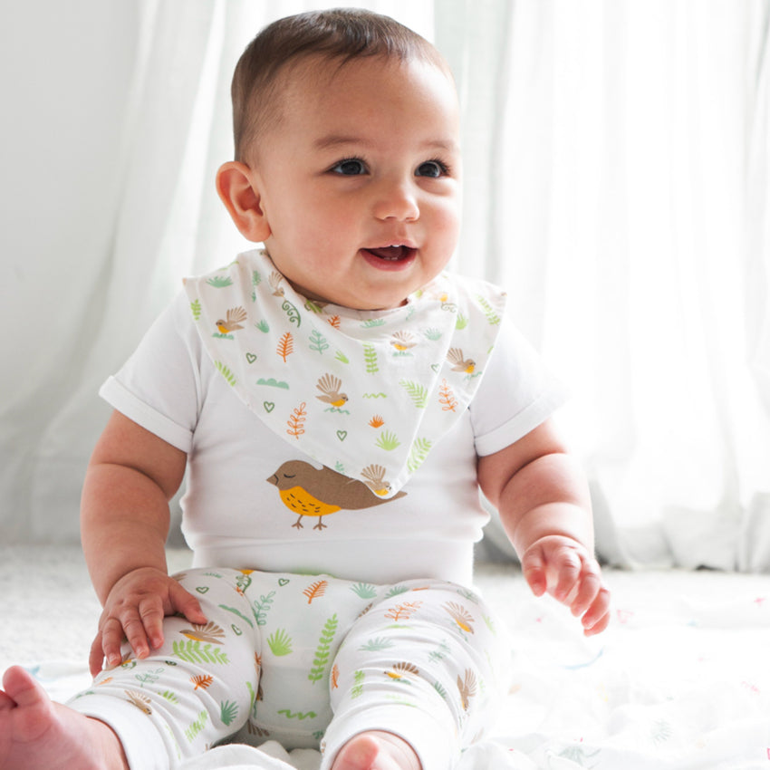 Bodysuit & Pants Set | Coloured Fantail