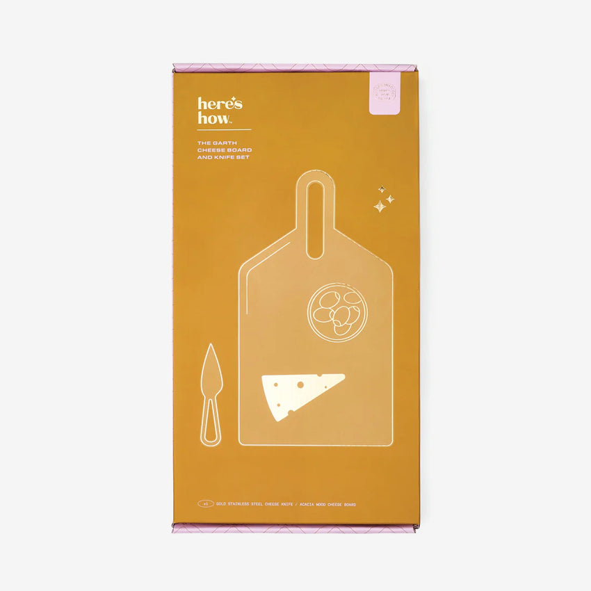 The Garth Cheese Board & Knife Set