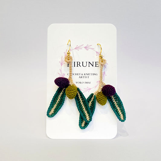 Olive Crocheted Earrings