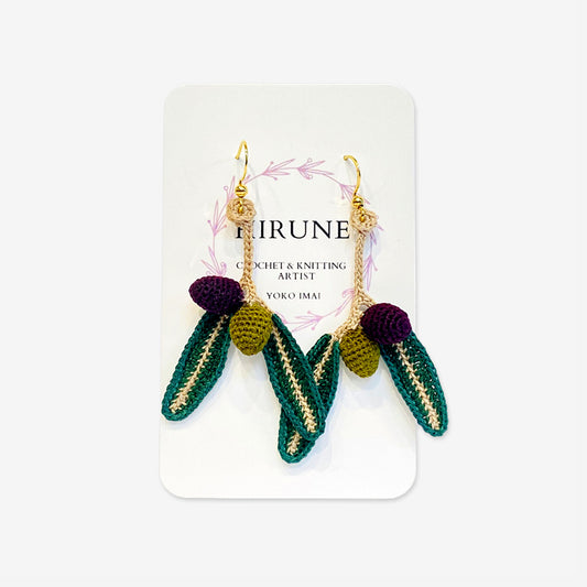 Olive Crocheted Earrings