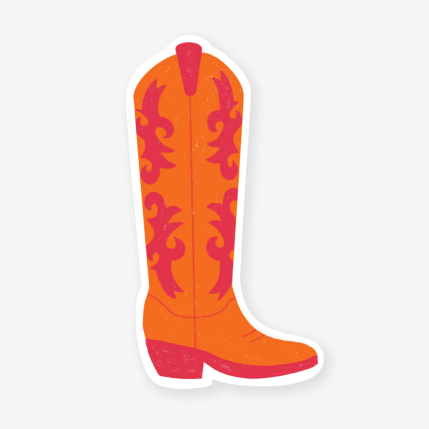 Iko Iko Cowboy Boot Cut-Out Bookmark on a blank background