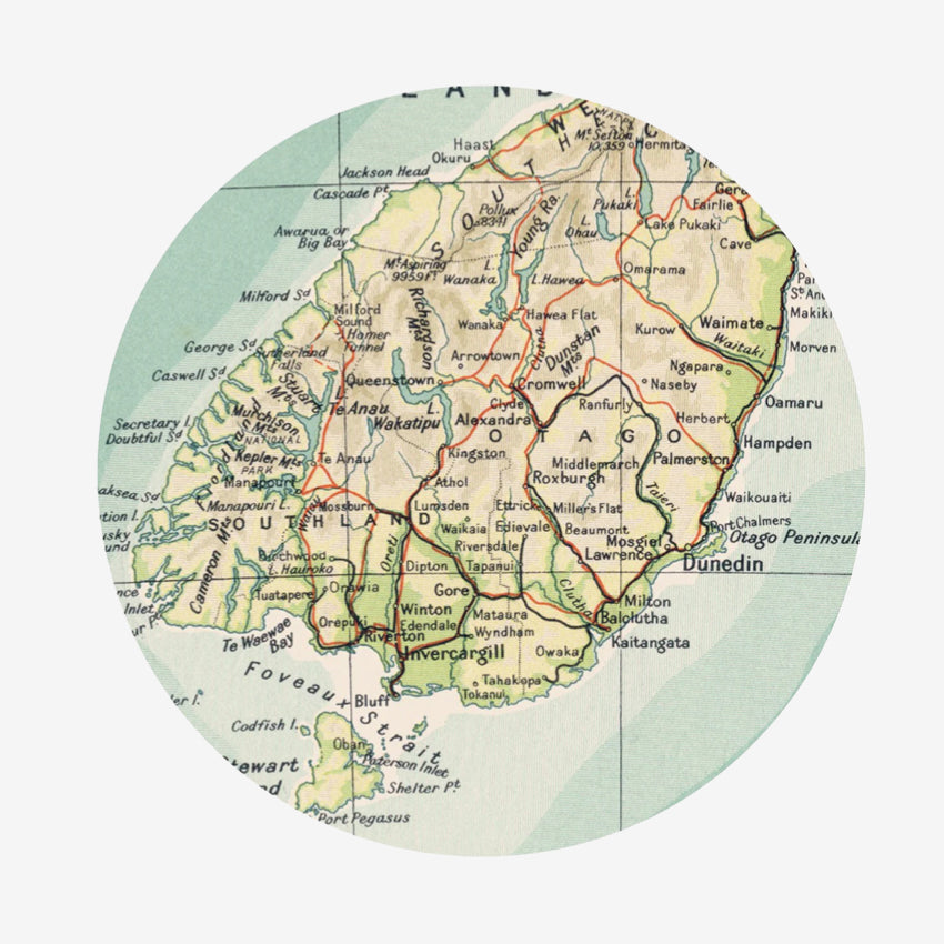 Wall Dot | Circle | Otago Region Map
