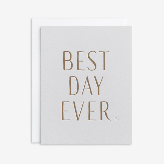 Inker Tinker Greeting Card | Best Day Ever Golden