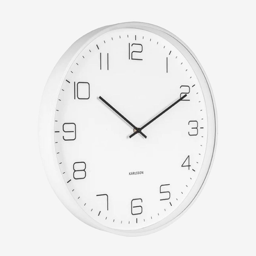 Lofty Wall Clock | Matte White