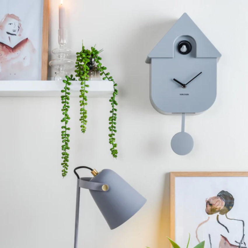Modern Cuckoo Clock | Mouse Grey