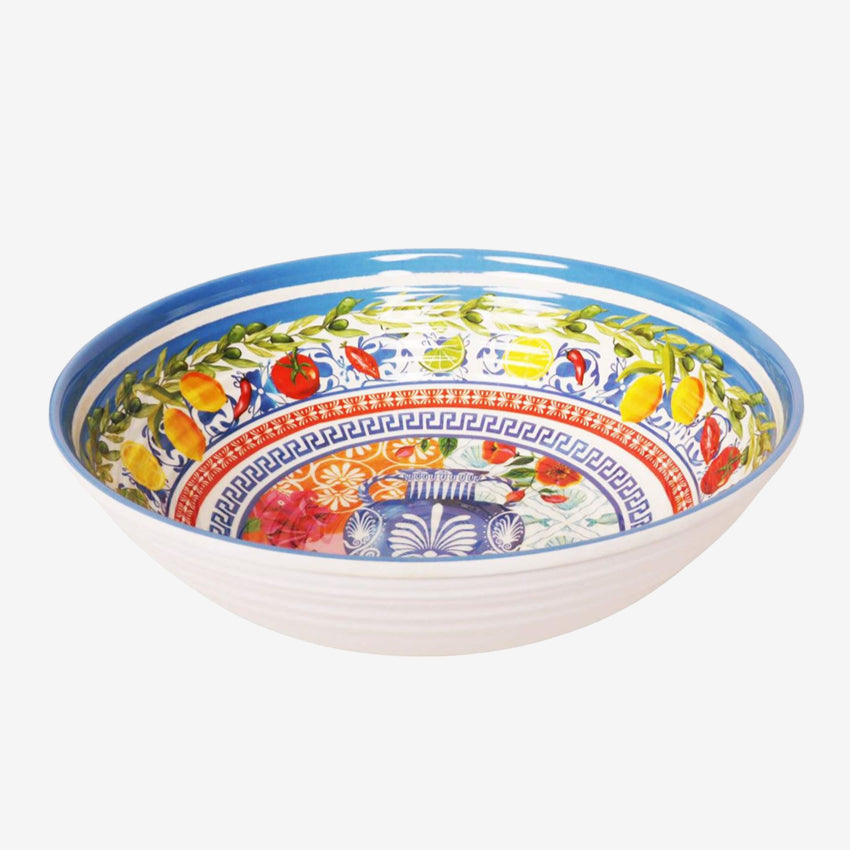 Melamine Salad Bowl | Mediterranean Summer