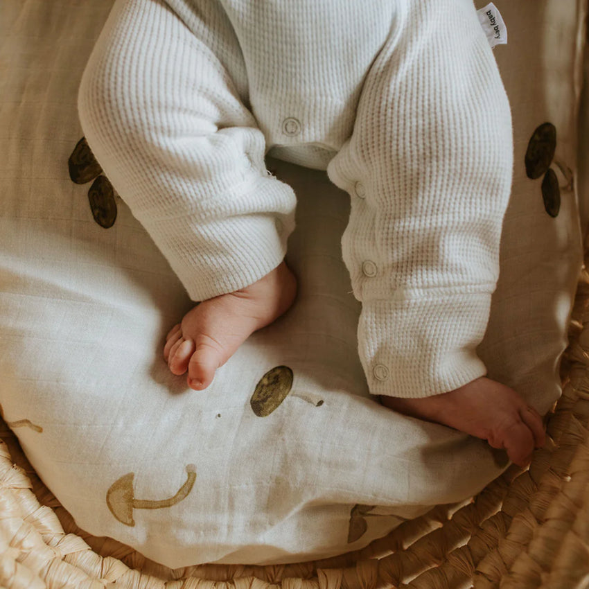 Bassinet Sheet | Mushroom