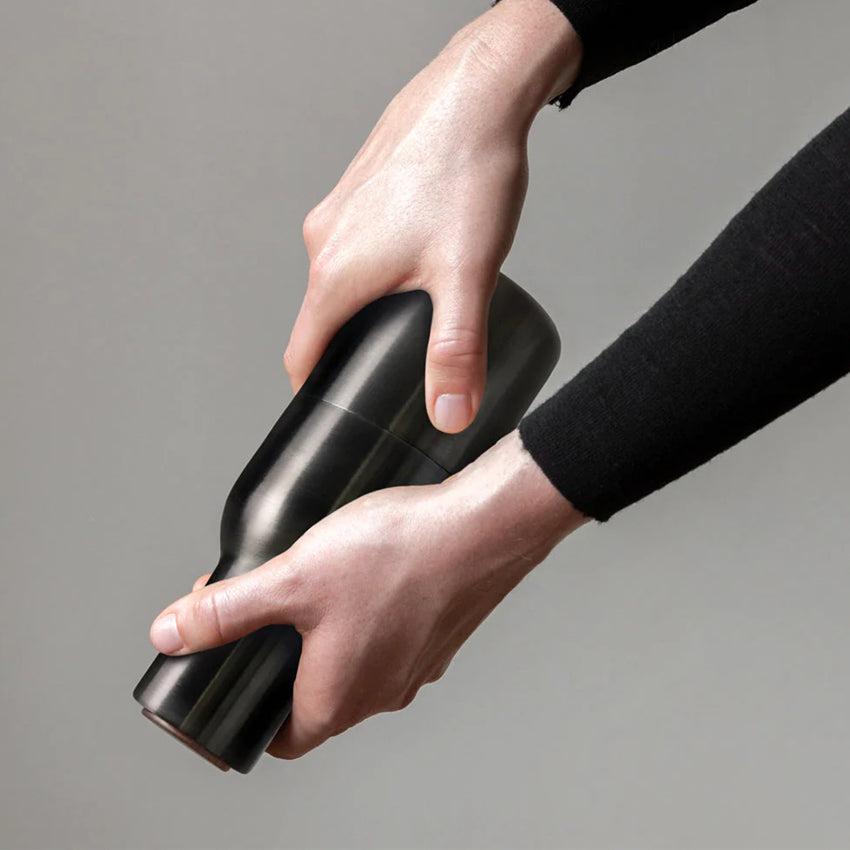 Salt & Pepper Grinders | Bronzed Brass | Walnut Lid