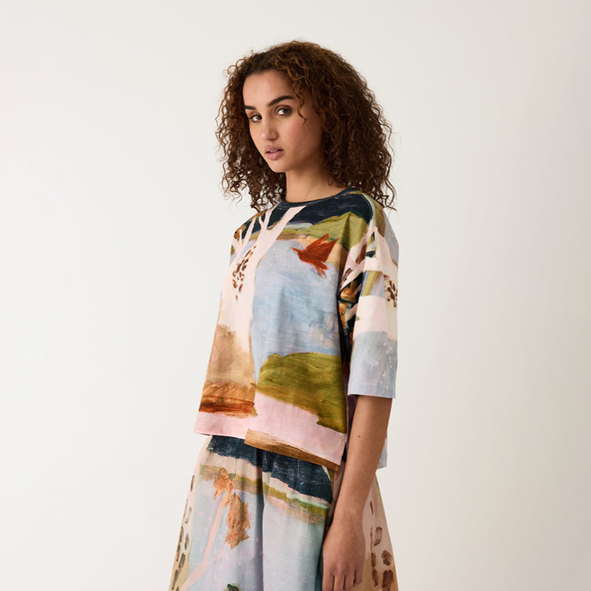 Tasmin Boxy Tee | Night Herons