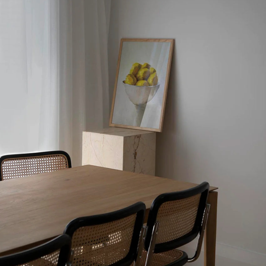 Painted Bowl of Lemons | Framed