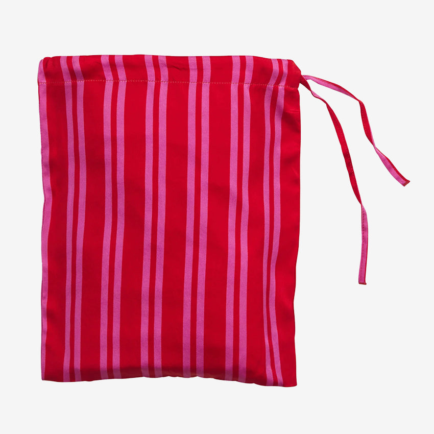 The bag for the Sage x Clare Taylor Silk Pillowcase in Scarlet