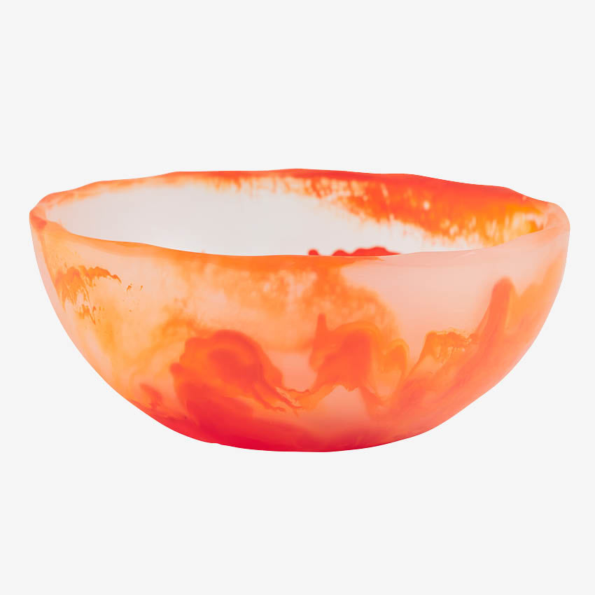 The Sage x Clare Sloane Bowl in Mandarin on a blank background