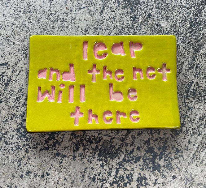 Large Wall Tile | Leap And The Net Will Be There