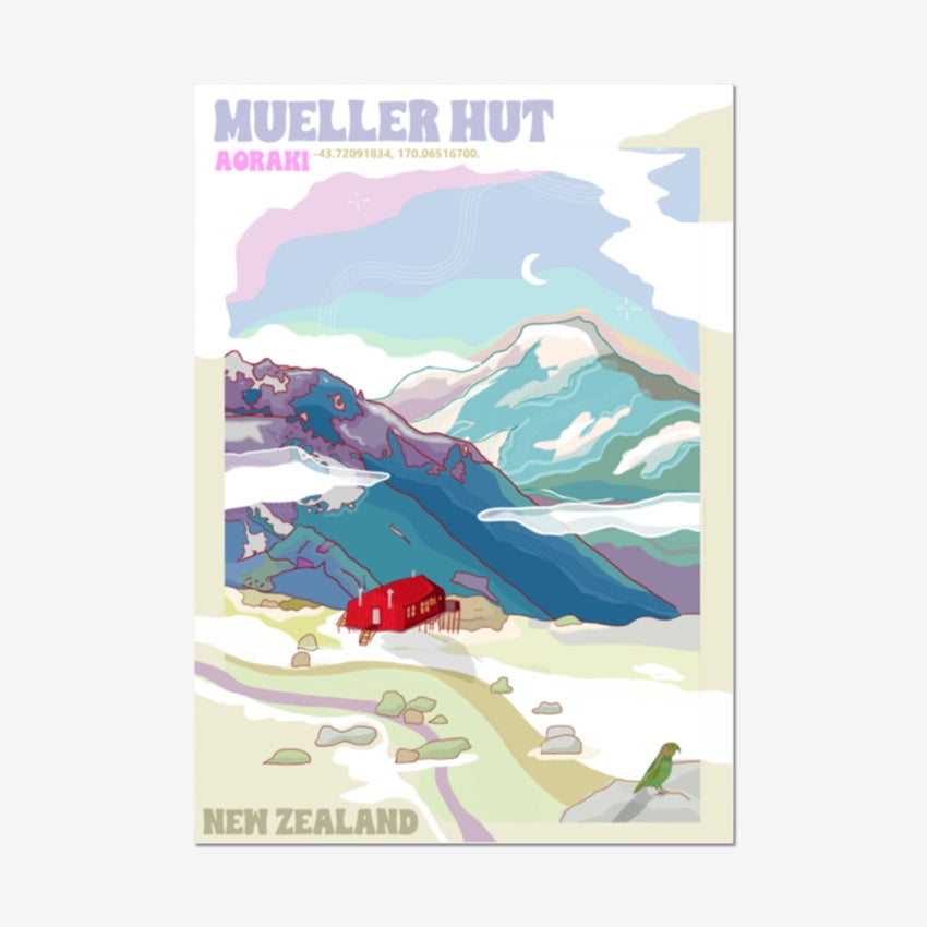 Mueller Hut Art Print