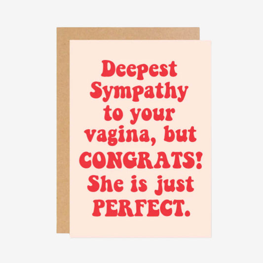 Deepest Sympathy For Your Vagina Gift Card