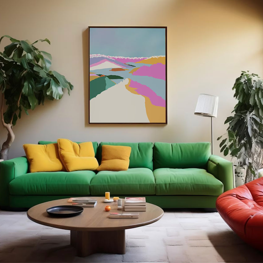 Roys Peak | Pastel Art Print | Unframed