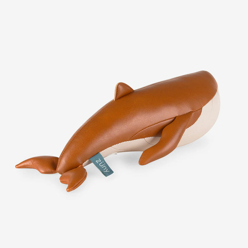 Tan Whale Bookend
