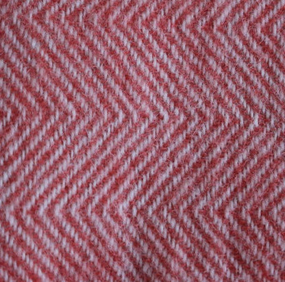 Lambs Wool Blanket Herringbone Weave