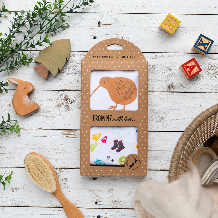 Bodysuit & Pants Set | Coloured Kiwi