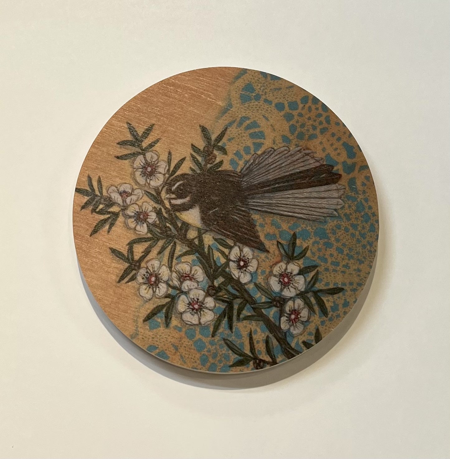 Round Ply Wall Art | Manuka Fantail