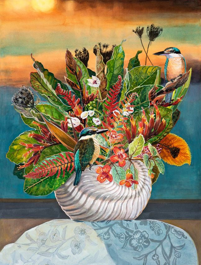 Puka & Kotare | Unframed | 13/40