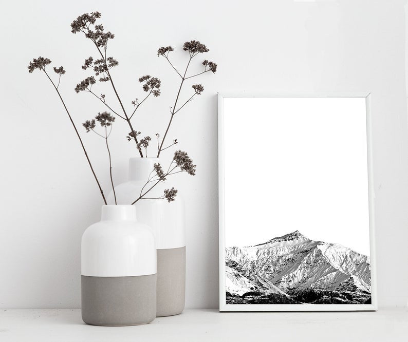 Black Peak Image Art Print