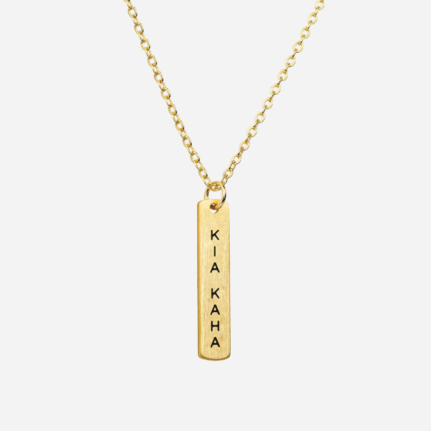 Te Reo Necklace | Kia kaha (Stay Strong)
