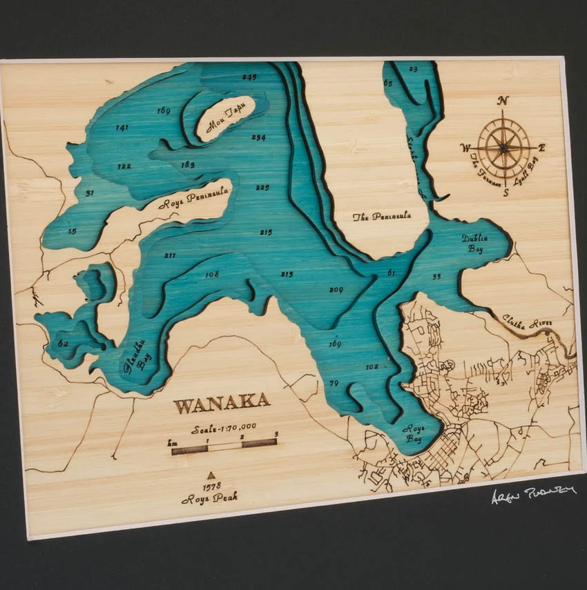 Art Map | Wānaka 38 x 30