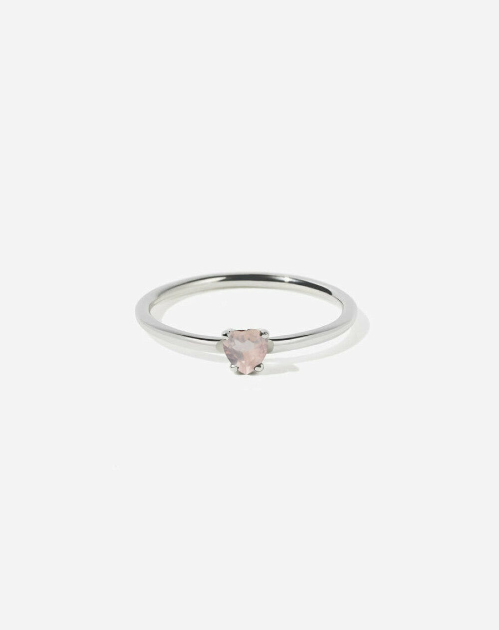 Micro Round Ring w/ Rose Quartz