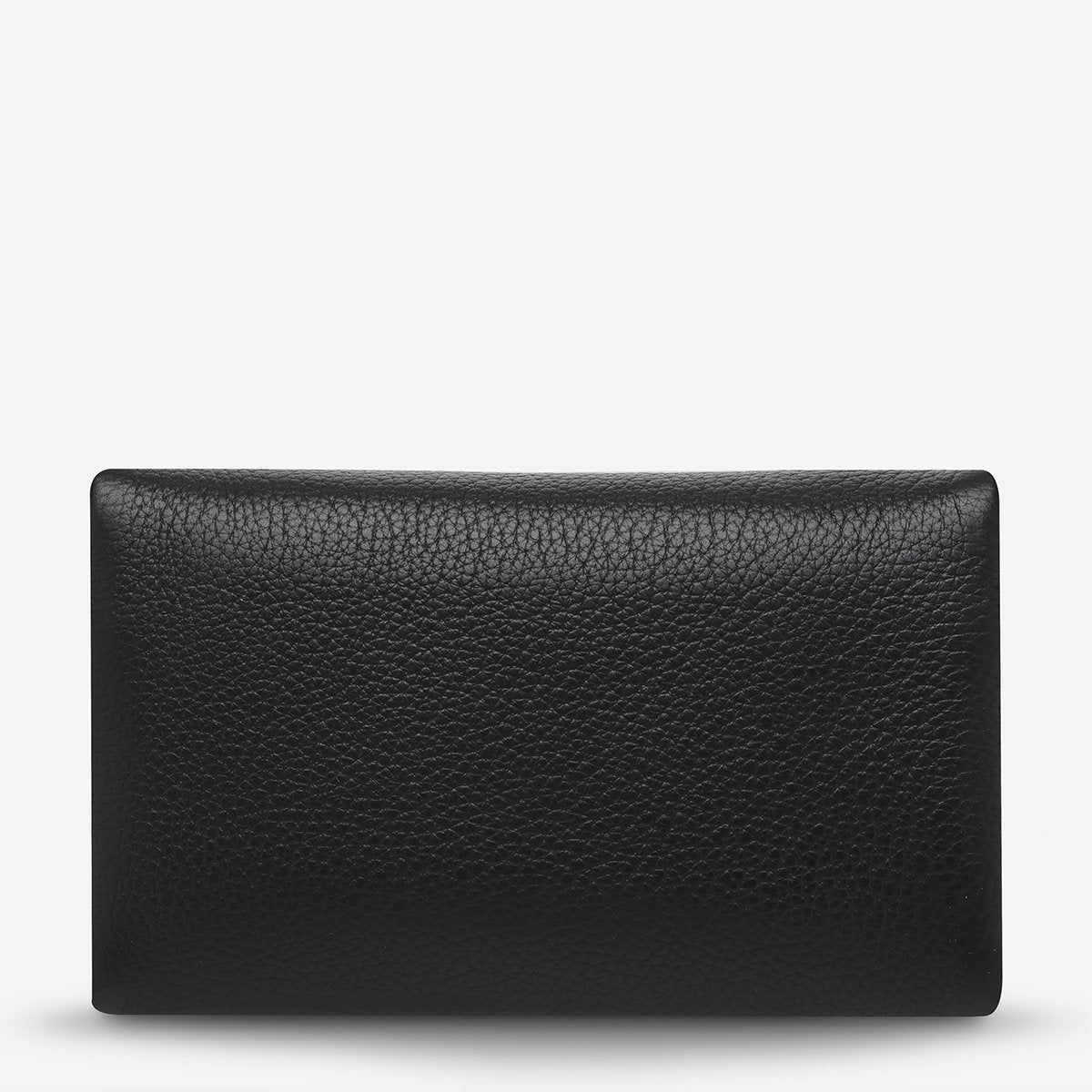 Status Anxiety Audrey Wallet in Black Pebble Back
