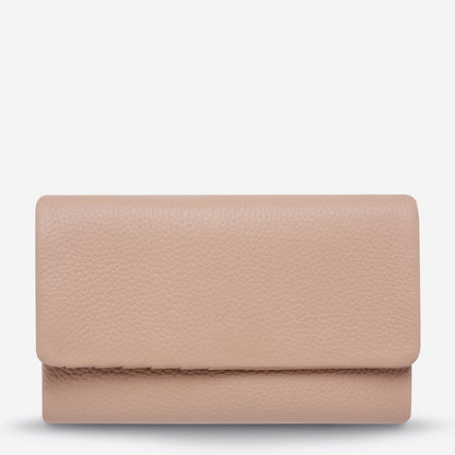 Status Anxiety Audrey Wallet in Dusty Pink Pebble