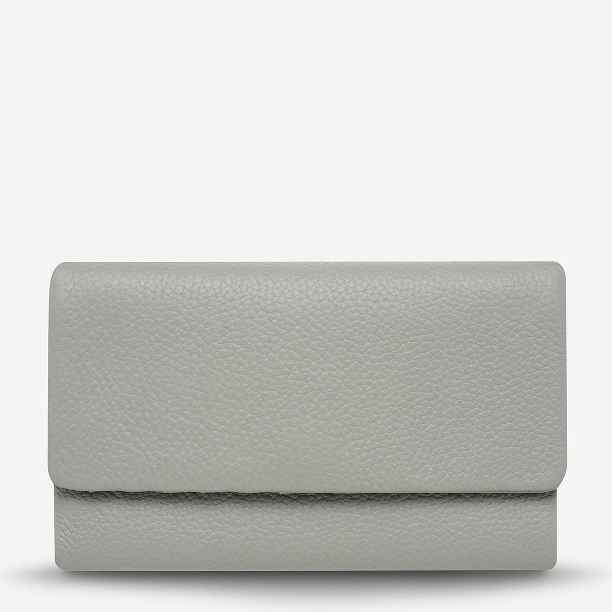 Status Anxiety Audrey Wallet in Light Grey Pebble
