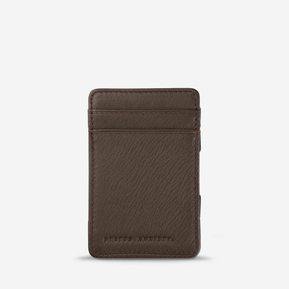 Status Anxiety Flip Wallet in Chocolate