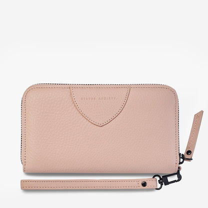 Status Anxiety Moving On Wallet in Dusty Pink