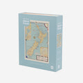 The 100 Percent NZ Tourist Map Jigsaw Puzzle on a blank background