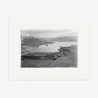 The 100 Percent NZ Lake Wanaka 1951 Photographic Print on a blank background