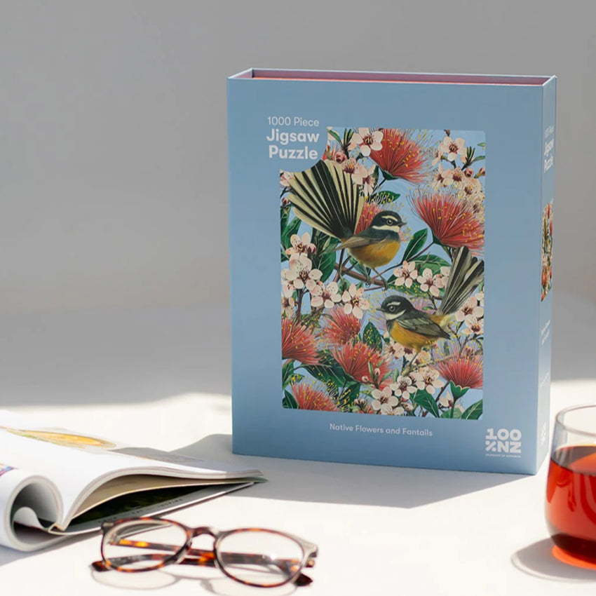 Jigsaw Puzzle | Native Flowers & Fantails