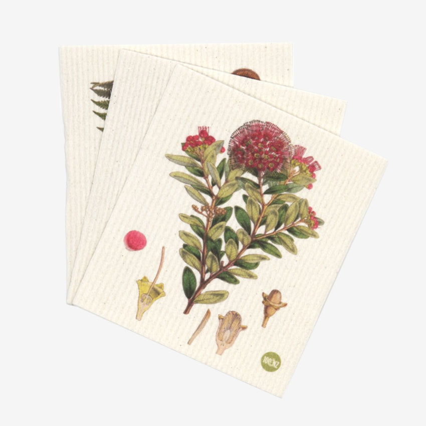 The 100 Percent Botanicals Swedish Dishcloth pack of 3