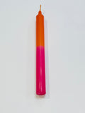 Half & Half Coloured Candle 24cm